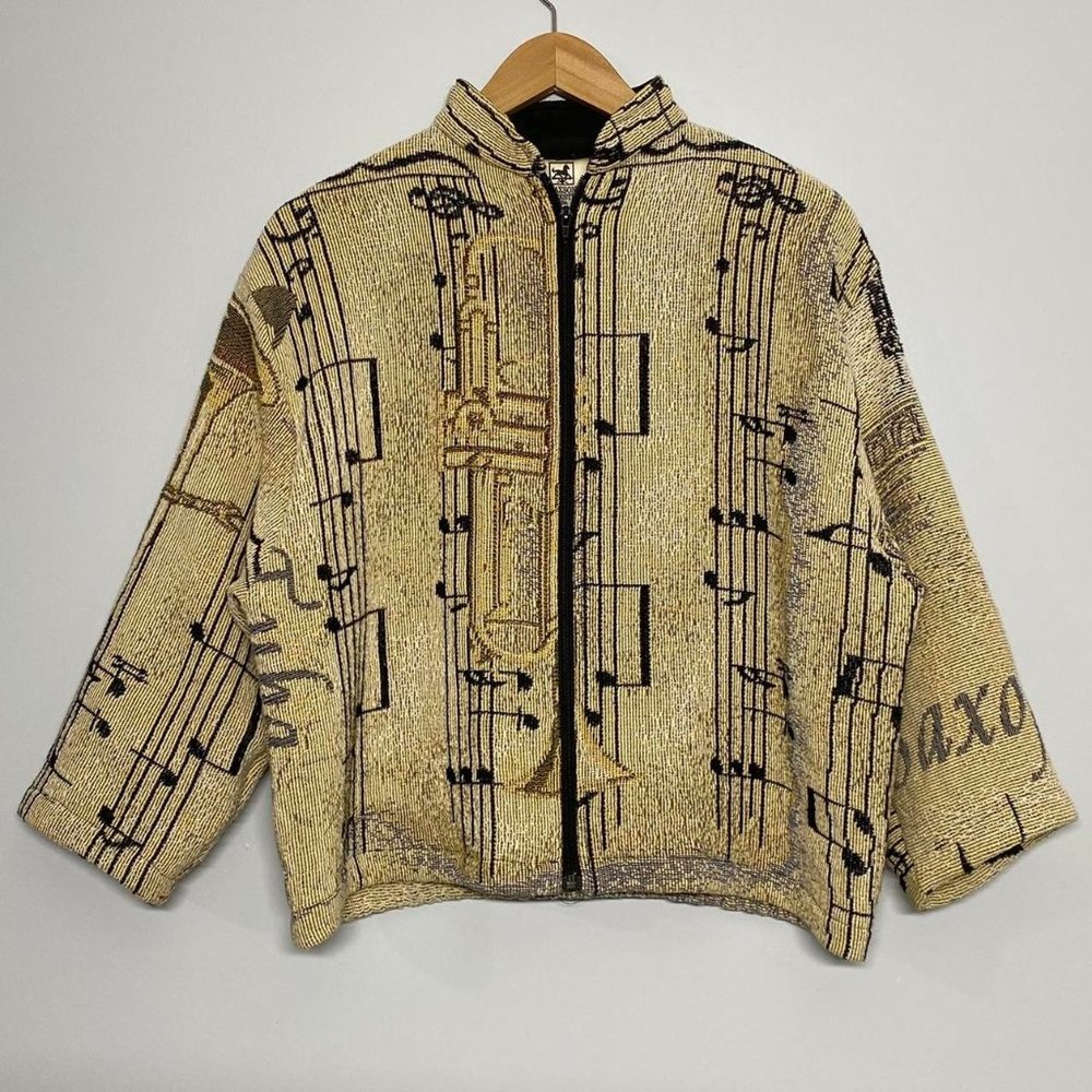 Vintage One size Maxson Tapestri Musical jacket